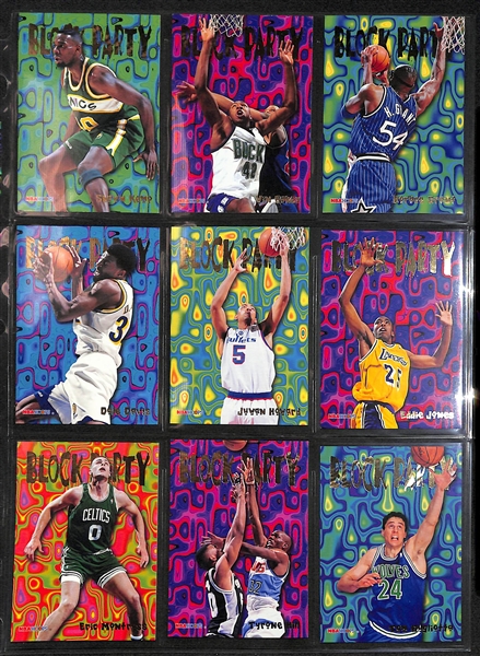 Lot of (500+) Mid to Late 1990s Basketball Cards w. Many Stars and Inserts Inc. Barkley, Malone, Hardaway, Robinson, Kemp, Pippen and More